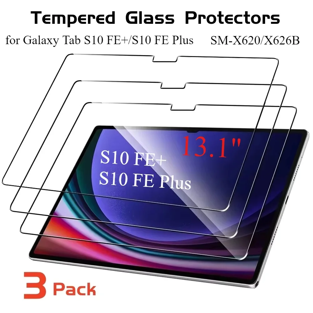 Ultimate Clarity Tempered Glass Screen Protector 3-Pack for Tablets - 14.6'' Screen Protective Film