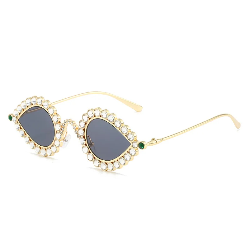 

Y2k Punk Sunglasses Women Peacock Feather Shape Sun Glasses Hip Hop Glasses Luxury Rhinestone Eyewear Cat Eye Shades Glasses
