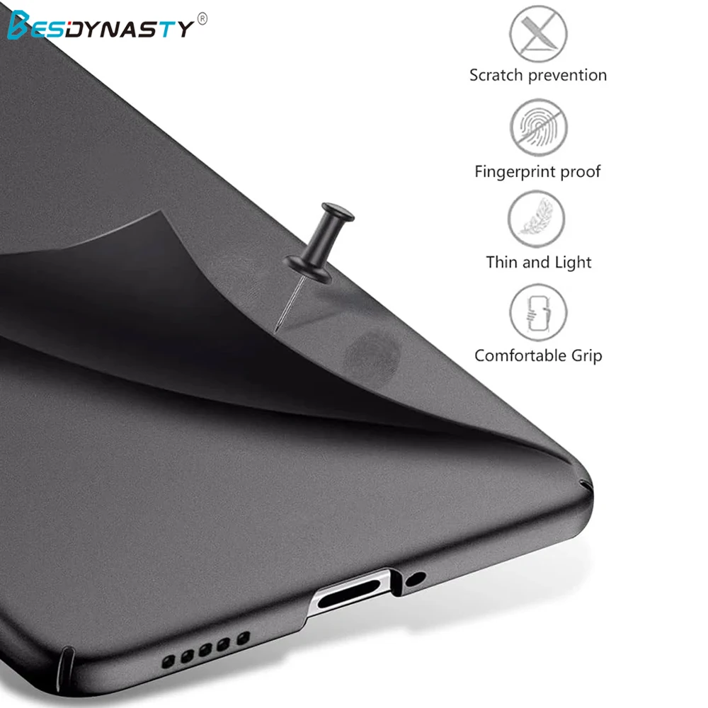 Sleek Matte Black Slim Hard Case – Ultra Thin and Durable Back Cover