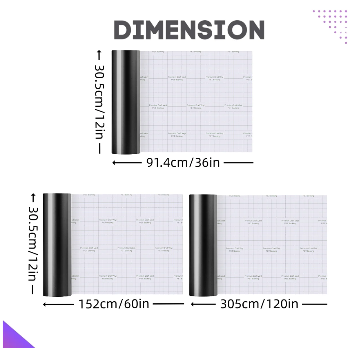 1 roll Permanent adhesive vinyl sheets for Cricut Maker 3/ Maker/ Explore 3, 12*36in/ 12*60in Adhesivet Vinyl, Adhesive Vier, Car Decal