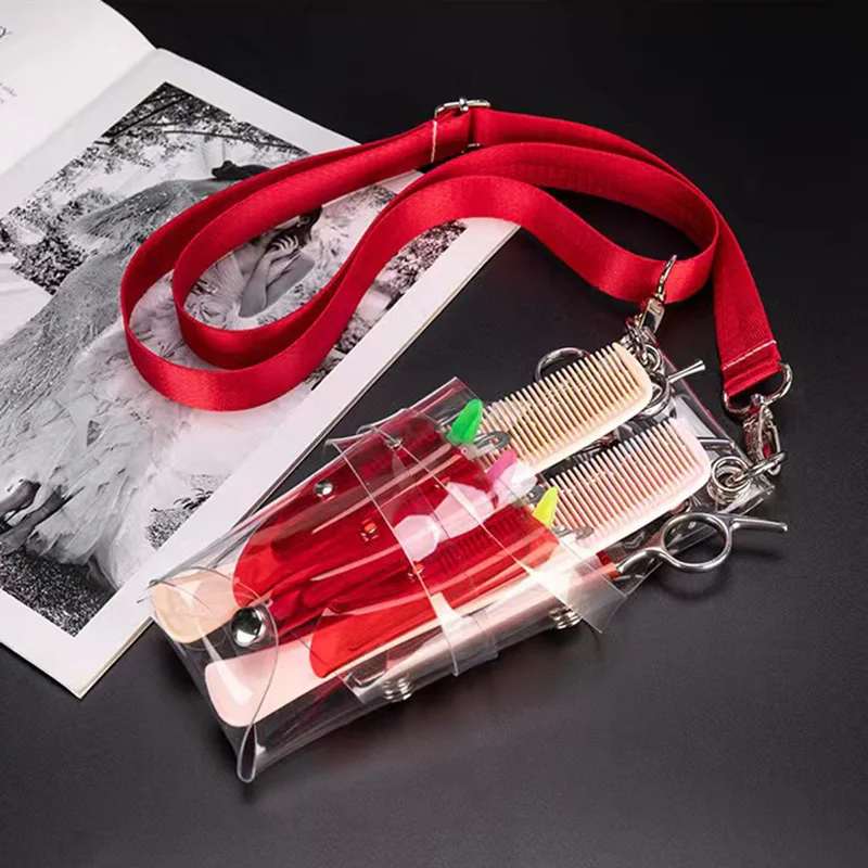 Barbershop Salon Hair Kit Scissors Bag  Clips Comb Case Hair Stylist Pet Groomer Fanny Pack