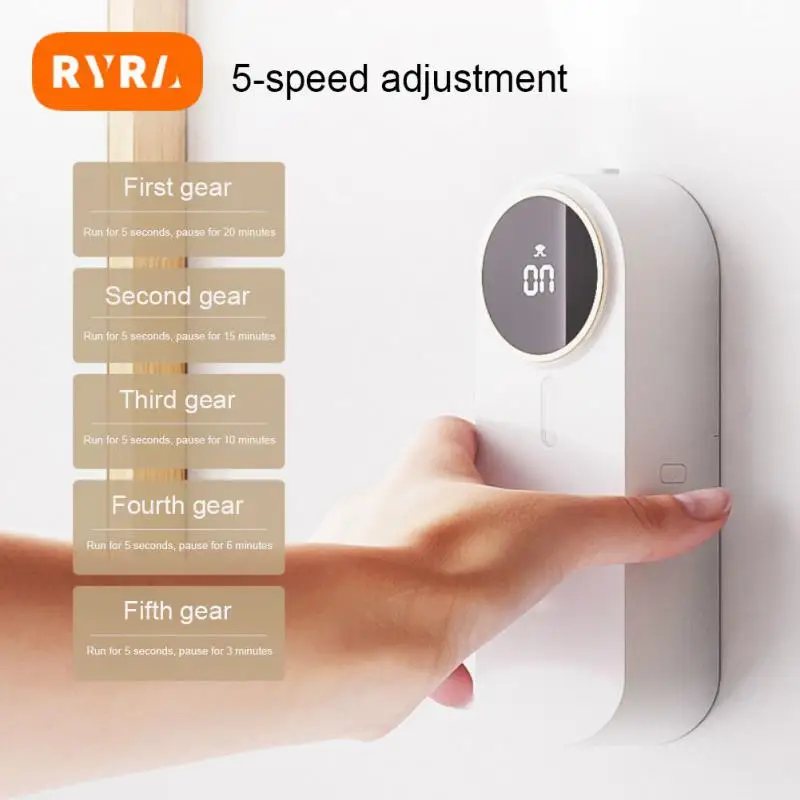 

Air Purifiers Wall Mount Portable Usb Screen Display 5 Gears Humidifier Essential Oil Diffuser 1200mah Home Appliances