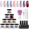 Mtssii 10g Dipping Nail Powder Set Matte Nail Glitter Dipping System Nail Kit Dust Nail Art Decoration Natural Dry Without Lamp 1