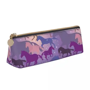 Image for Flare Horse Triangle Pencil Case Wild Horses Ridin 