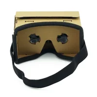 Portable Virtual Reality Glasses Google Cardboard Glasses 3D  Glasses 25mm lens VR   Movies for iPhone SmartPhones For Xiaomi - Image 2