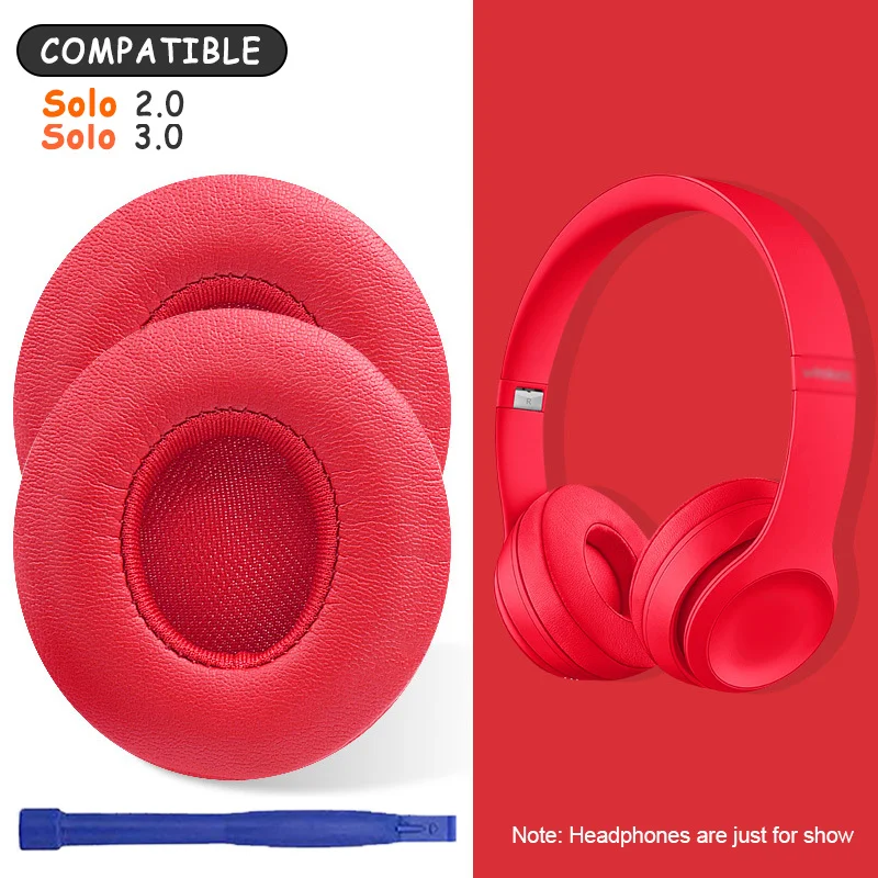 Premium Replacement Ear Pads for Beats Solo Headphones - Ultra-Comfortable Foam Cushions