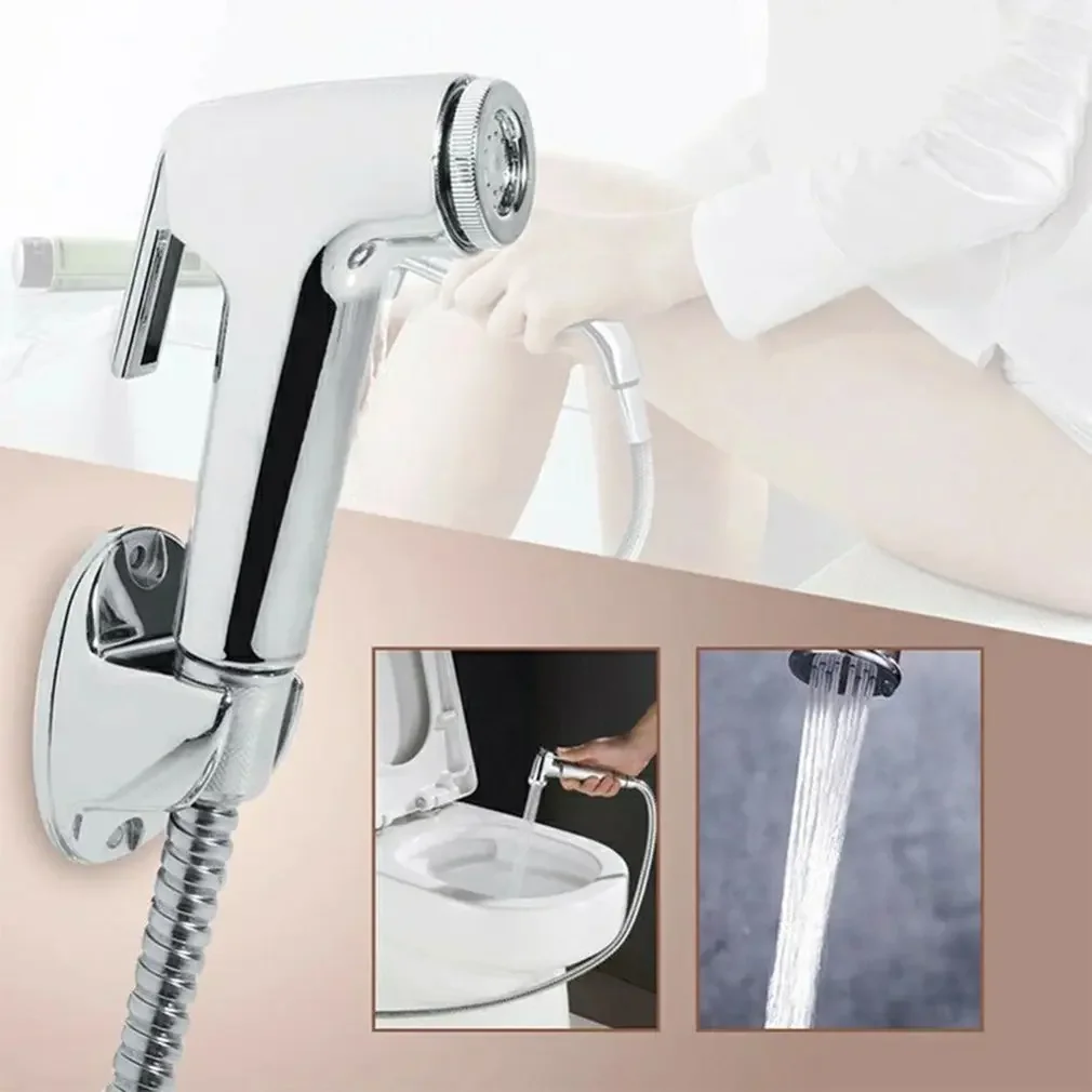 

Bidet Shower Sprayer Handheld High Pressure Spray Head Perforated Shower Spray Hand Held Water Saving Bathroom Spray