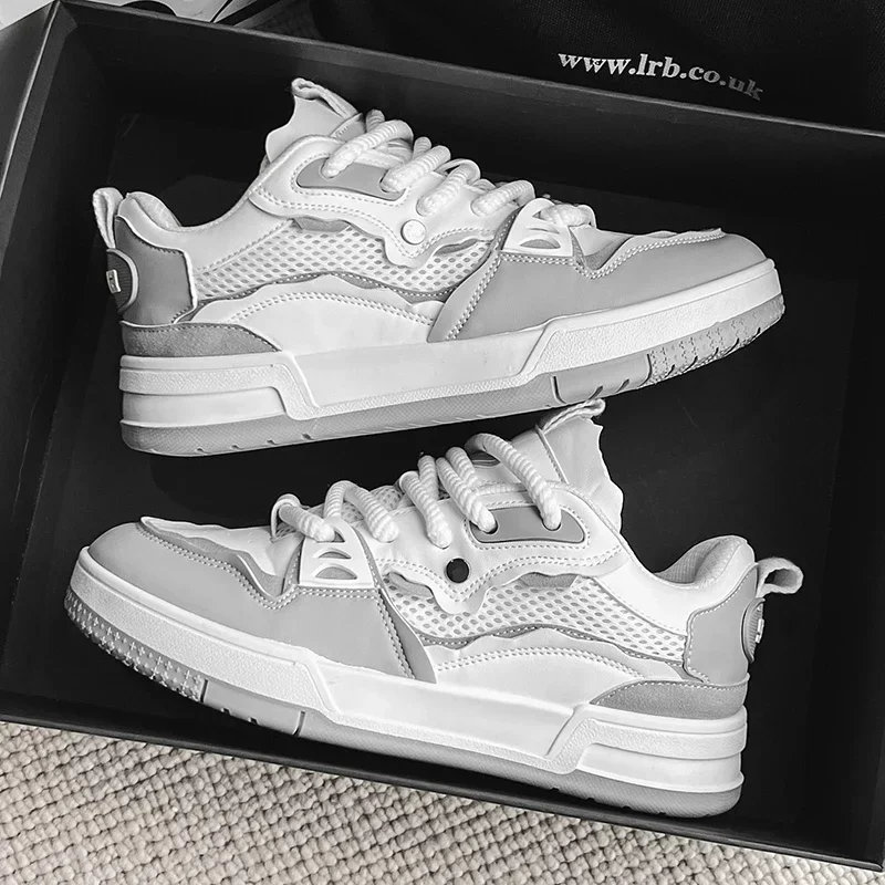 

Женские кроссовки на толстой платформе, дизайнерские кроссовки для бега на массивной вулканизированной подошве, повседневная обувь из искусственной кожи на осень, 2023