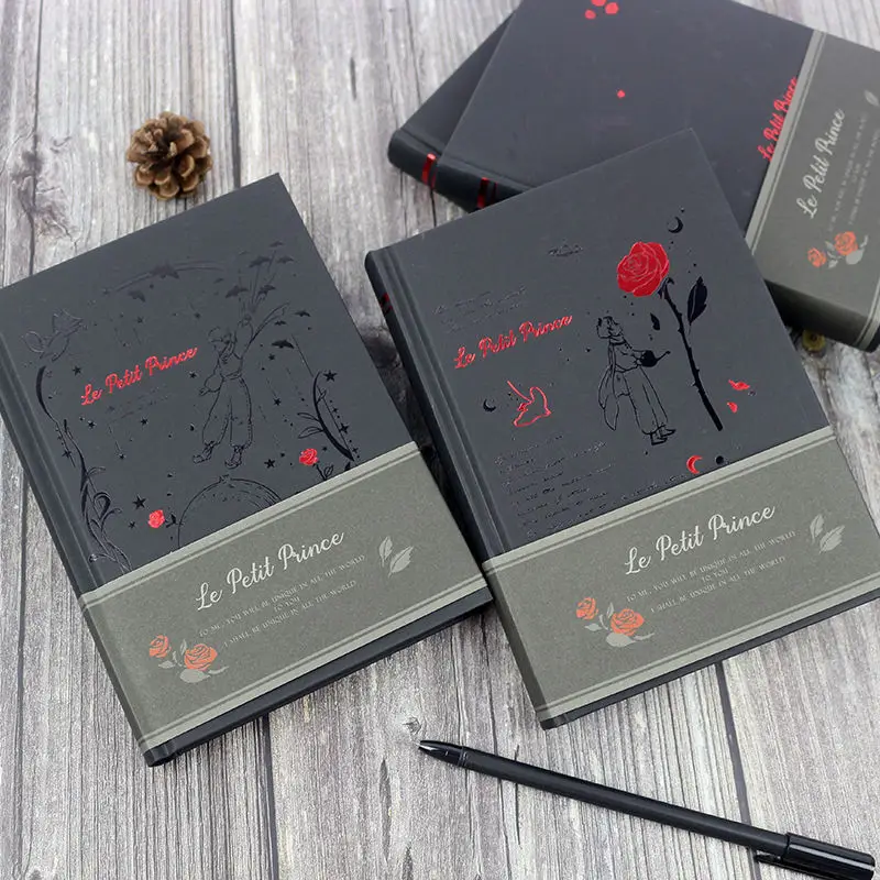 

A5 Little Prince Sketchbook Diary for Drawing Painting Book School Gift Graffiti Sketch Office Notebook Paper Supply Black New