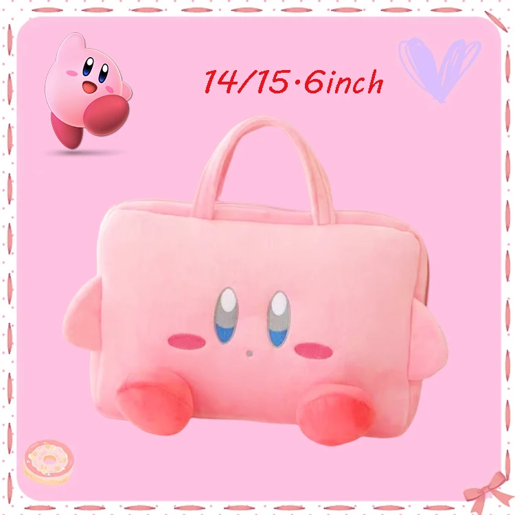 

Kirby Cartoon Laptop Bag 11/15.6/16.1 In Handbags Ipad Protective Sleeve Anime Shoulder Bag for Xiaomi Hp Lenovo Macbook Air Pro