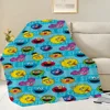 Cartoon S-Sesame Cute S-Street Printed comfortable and sofa living room bedroom Plush blanket suitable for home travel and gifts 3