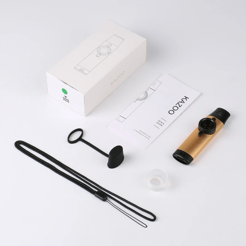 Professional Kazoo Aluminum Alloy Kazoo Woodwind Instrument Musical Instrument Metal Kazu Flute Wood Piccolo music gifts