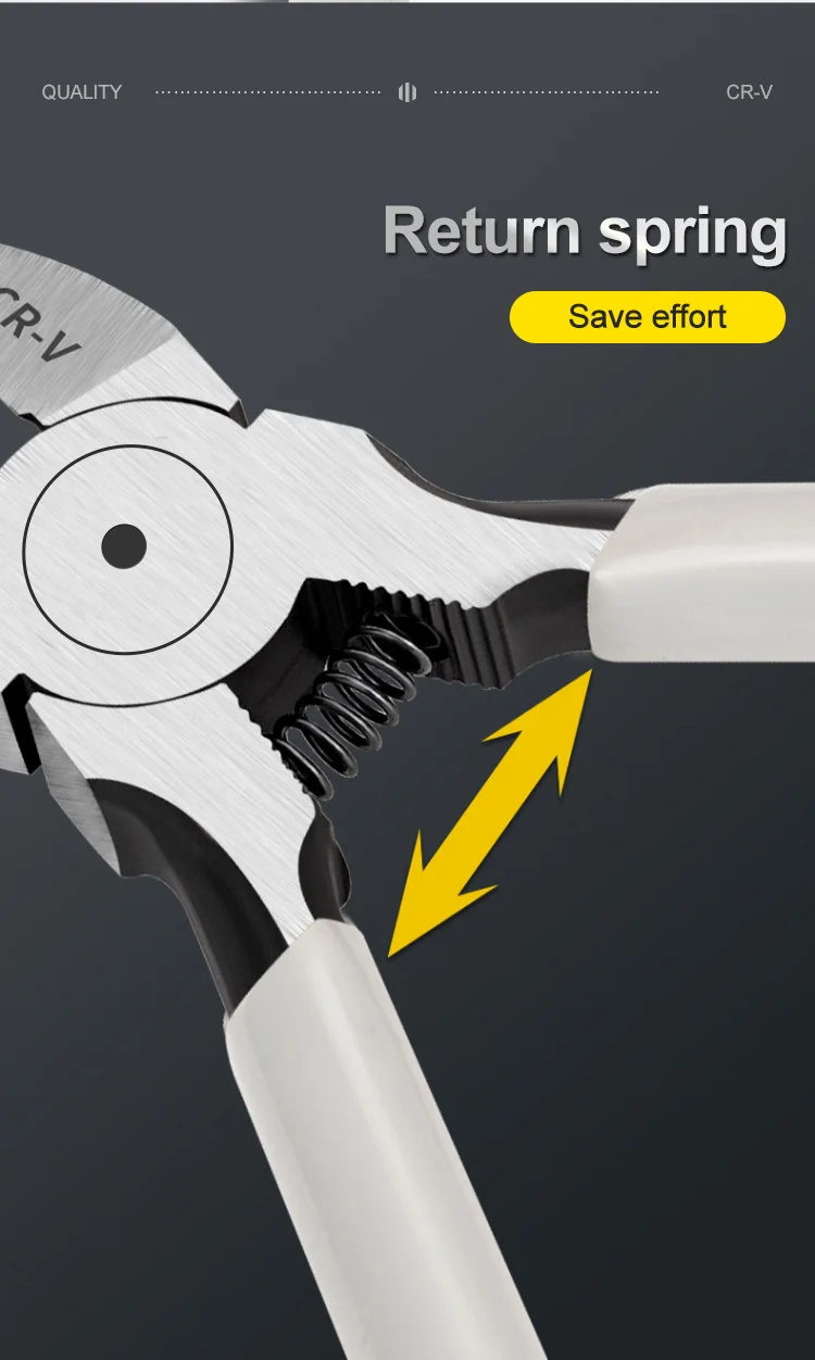 5/6/8-Zoll-Diagonalzange multifunktion ale elektrische Drahtkabels ch neider, seitliche Schnipsel spüler, Handwerkzeuge – Detail 13