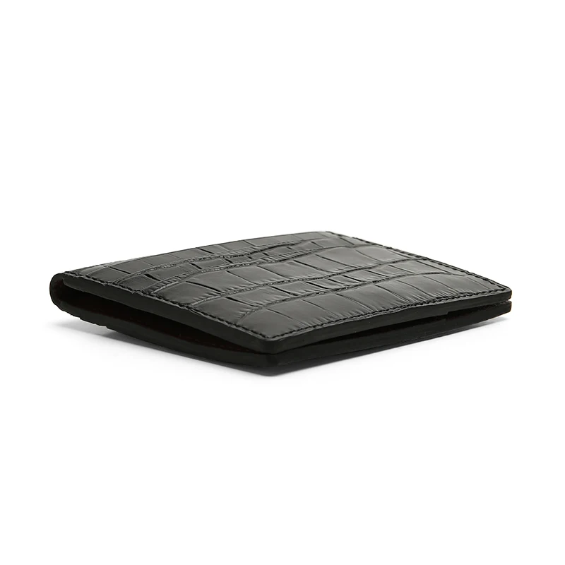 Hiram Beron Crocodile Embossed Leather Wallet Card Holder Popular Style for Middle East Family Boy Friend Gift 5