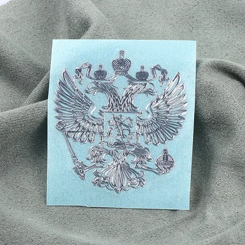 Nickel Metall Auto Aufkleber Russische Wappen Aufkleber Aufkleber Russische Föderation Adler Emblem für Auto Styling Auto Zubehör – Detail 2