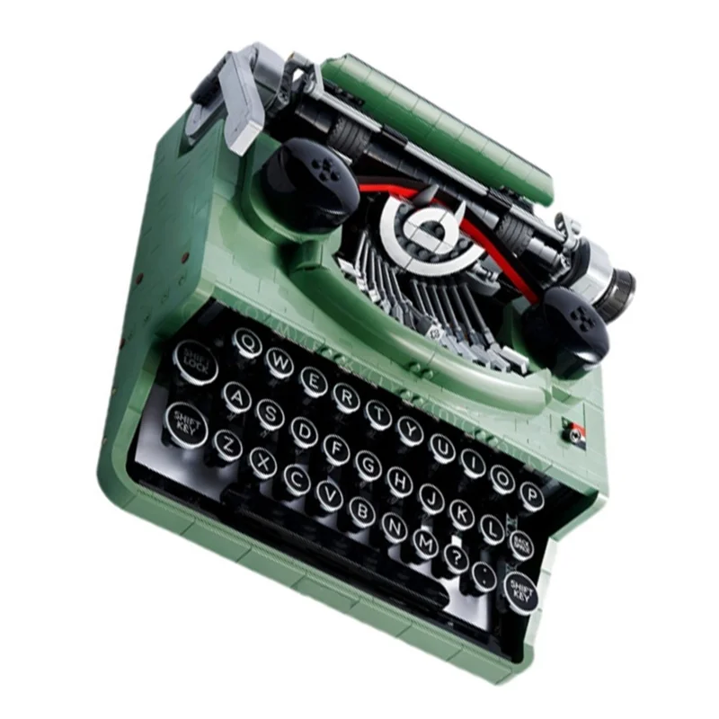 Retro Typewriter Blocks Brick Marking Machine Keyboard over 12 Years Old Kids Writing Machine Gift Toy Compatible 21327 2