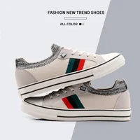 Canvas Men's Shoes New Spring Breathable Thin Anti Odor Casual Fashion Board Shoes One Step Lazy Shoes 2
