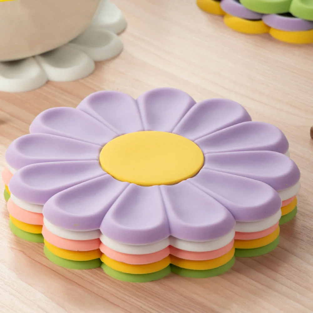 Flower Silicone Tea Coaster Table Placemats Heat Resistant 9 Sb37dc9e3d4f249b9b4b203a07b574782r
