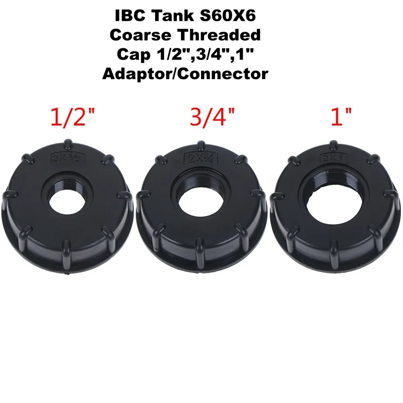 Adattatore Per Serbatoio IBC 2,5 Cm: Valvola Di Ricambio A Prova Di Perdite, Filettatura S60x6, Connettore Universale Per Acqua