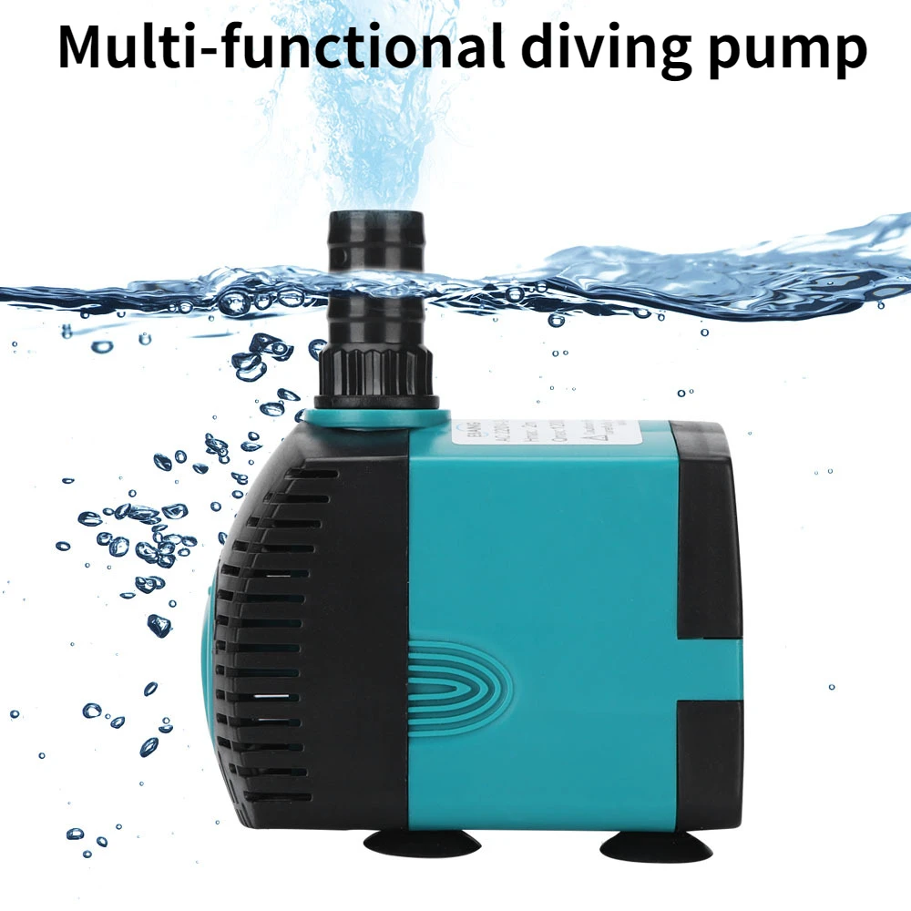 รูปแบบต่างๆ Multifunctional Submersible Pump Fish Tank Aquarium ปั๊มน้ําหมุนเวียนสวนน้ําพุบ่อปลาปั๊มน้ํา 1