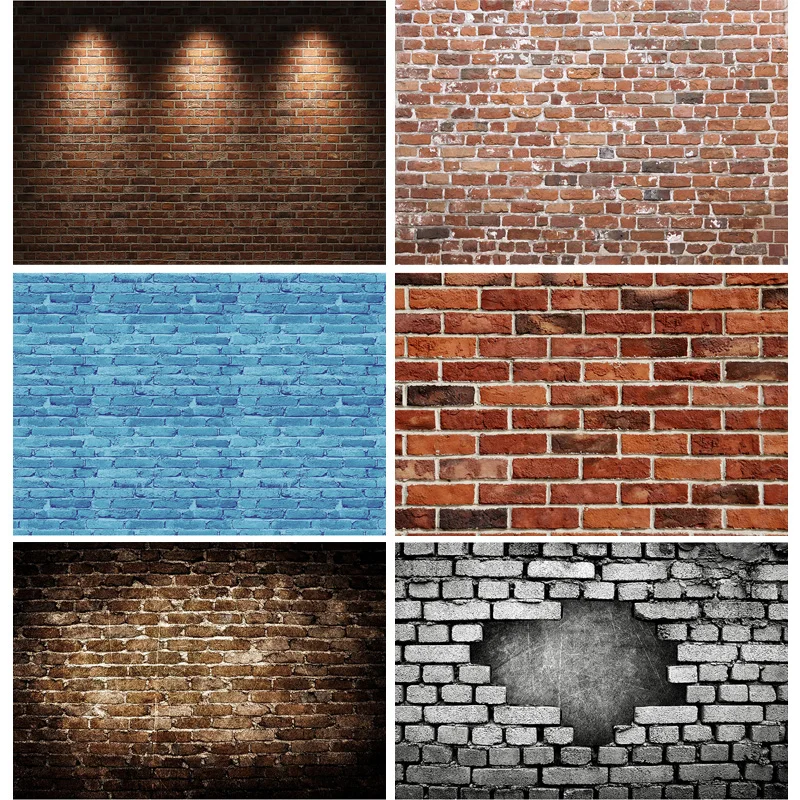 

Vinyl Custom Durable Vintage Brick Wall Wooden Floor Photography Backdrops Graffiti Photo Background Studio Prop 17056 TW-225