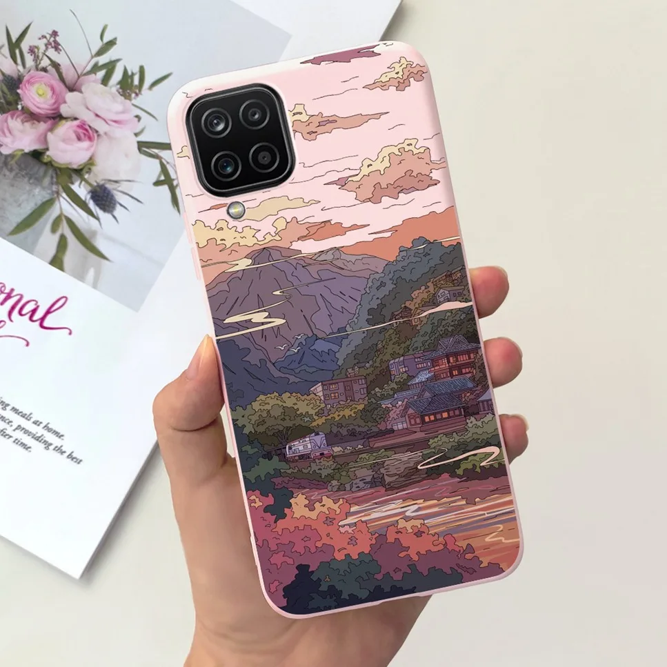 NEW Design For Samsung Galaxy A12 Case Silicone TPU Back Cover For Samsung A12 M12 F12 Galaxy M12 India  Funda Couqe Bumper