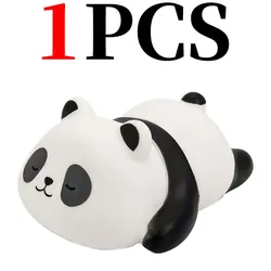 Charming Panda LED Bedside Lamp - Cute Night Light & Creative Kids' Room Decor (A 1Pcs)