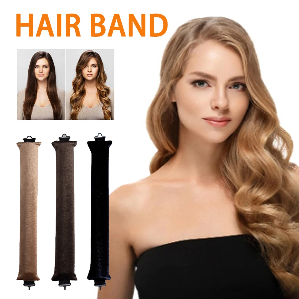 Non-heat Curling Rod Lazy Flexible No Heat Hair Curler Soft Hair Rollers Sleeping Headband Hair Curlers Styling Tool