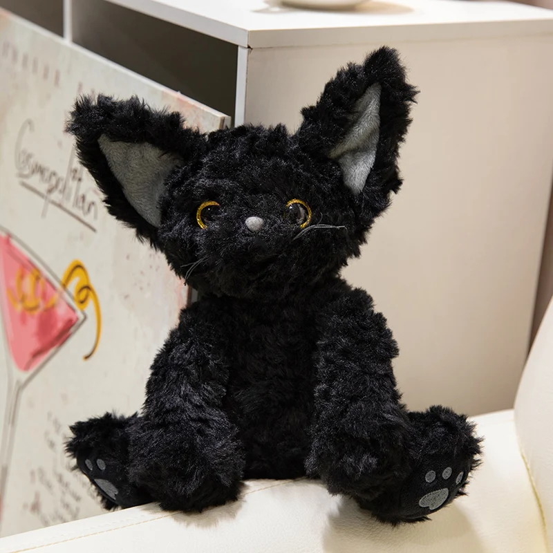 thumbnail image 1 of Muñeco de peluche de gato Devon Rex de 40 cm, bonito gatito de simulación, peluche Devon Rex, precioso juguete suave para cumpleaños de niño y niña, 1 of 5