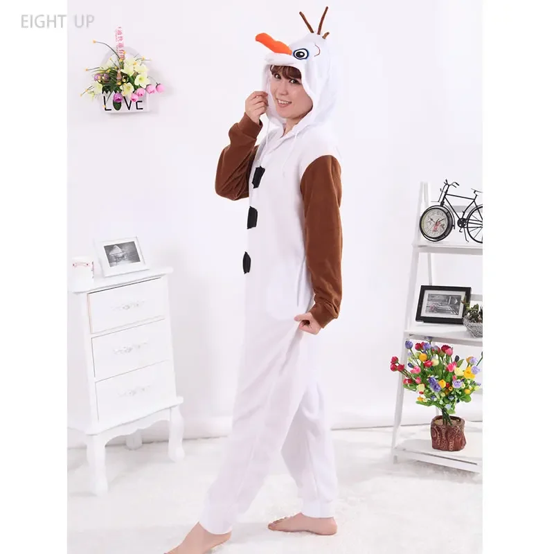 

Olaf Snowbaby Onesies Unisex Sleepsuit Adult Pajamas Cosplay Costumes Sleepwear Jumpsuit Halloween Christmas Party Clothing