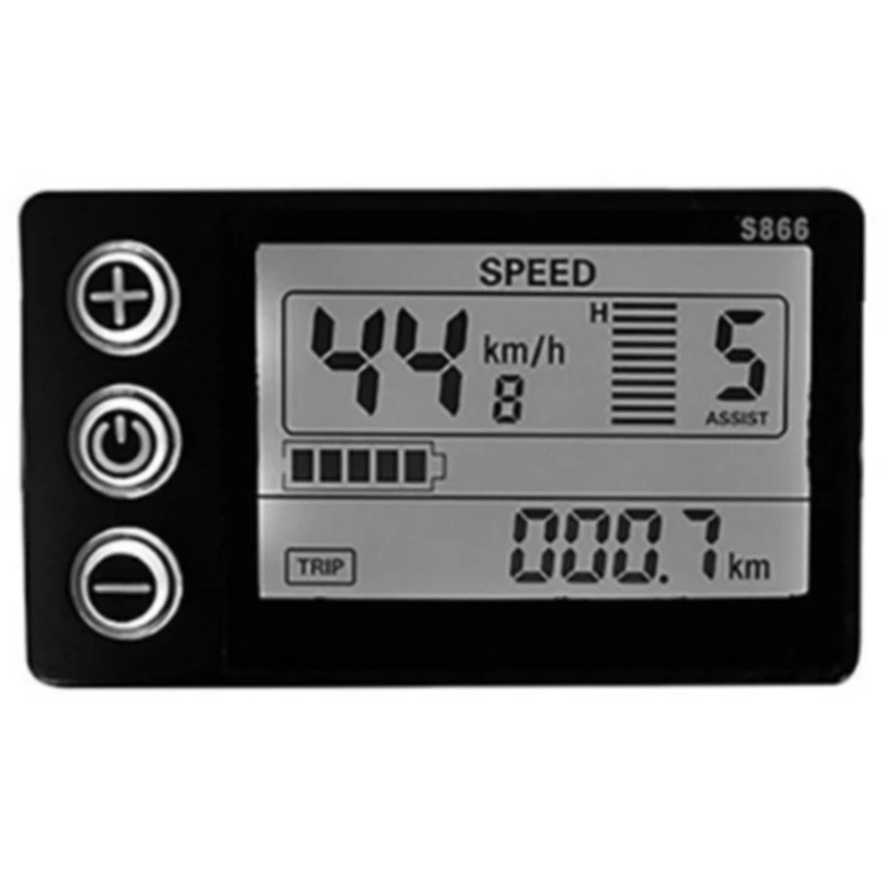 

ЖК-дисплей для электровелосипеда S866, 24 В, 36 В, 48 В, 60 В, умный контроллер для электровелосипеда