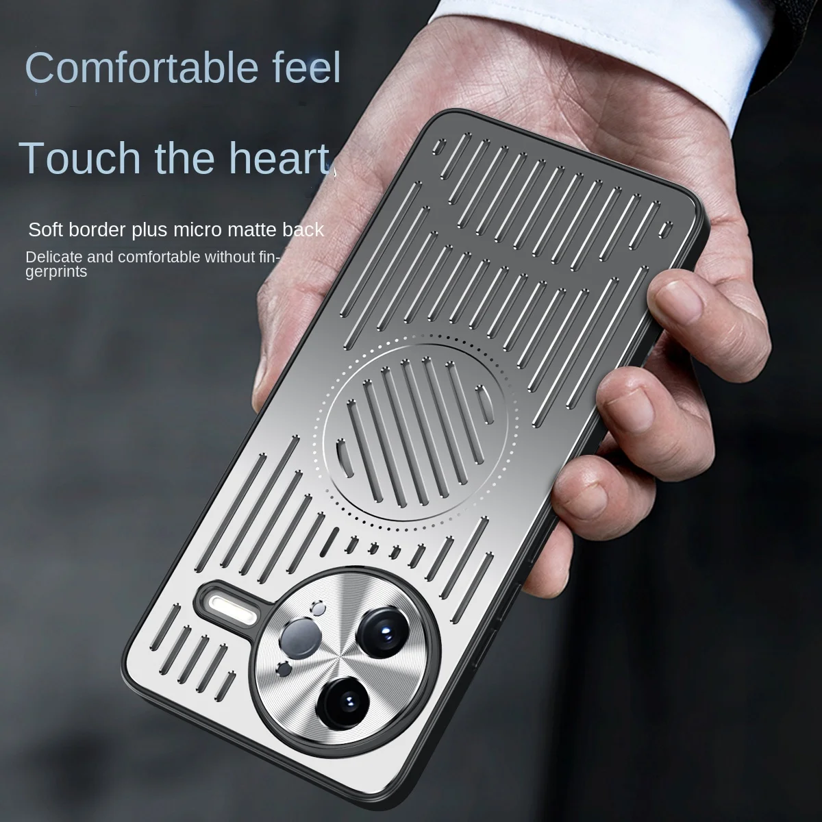 Luxury Heat Dissipation Hard Magnetic Back Cover Protective Case