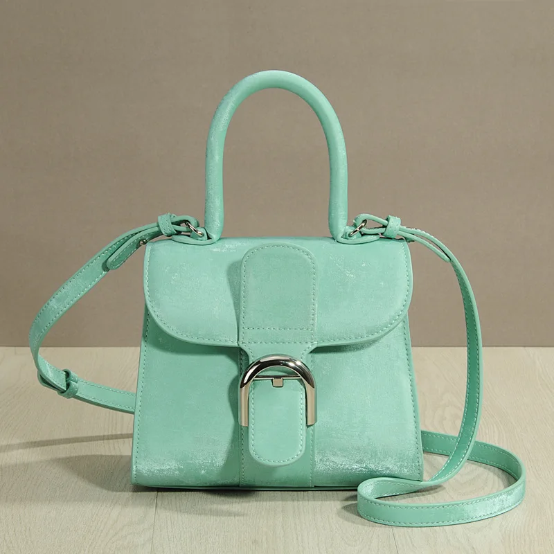 

Women's New Chinese Horseshoe High End Genuine Leather Handbag Bag