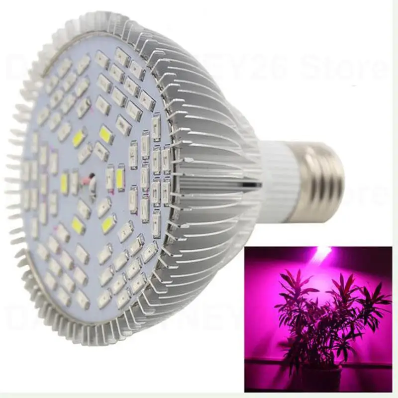 

Full Spectrum Plant Grow Lamp Bulb 78 Led E27 LED Crowing Light aluminum For Hydroponic Vegetable System Growing box Tent U26