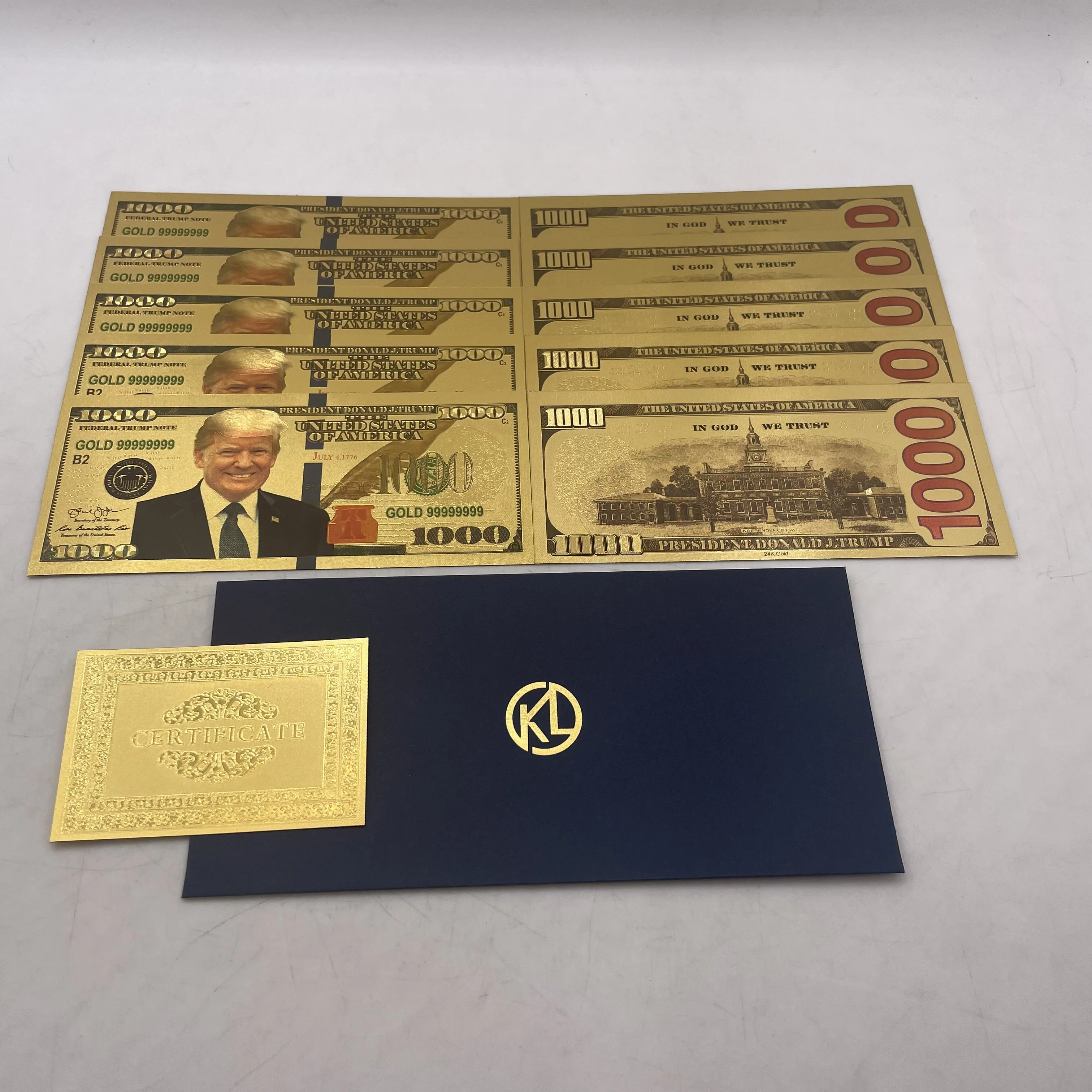 Presidential Gold Metal Cards