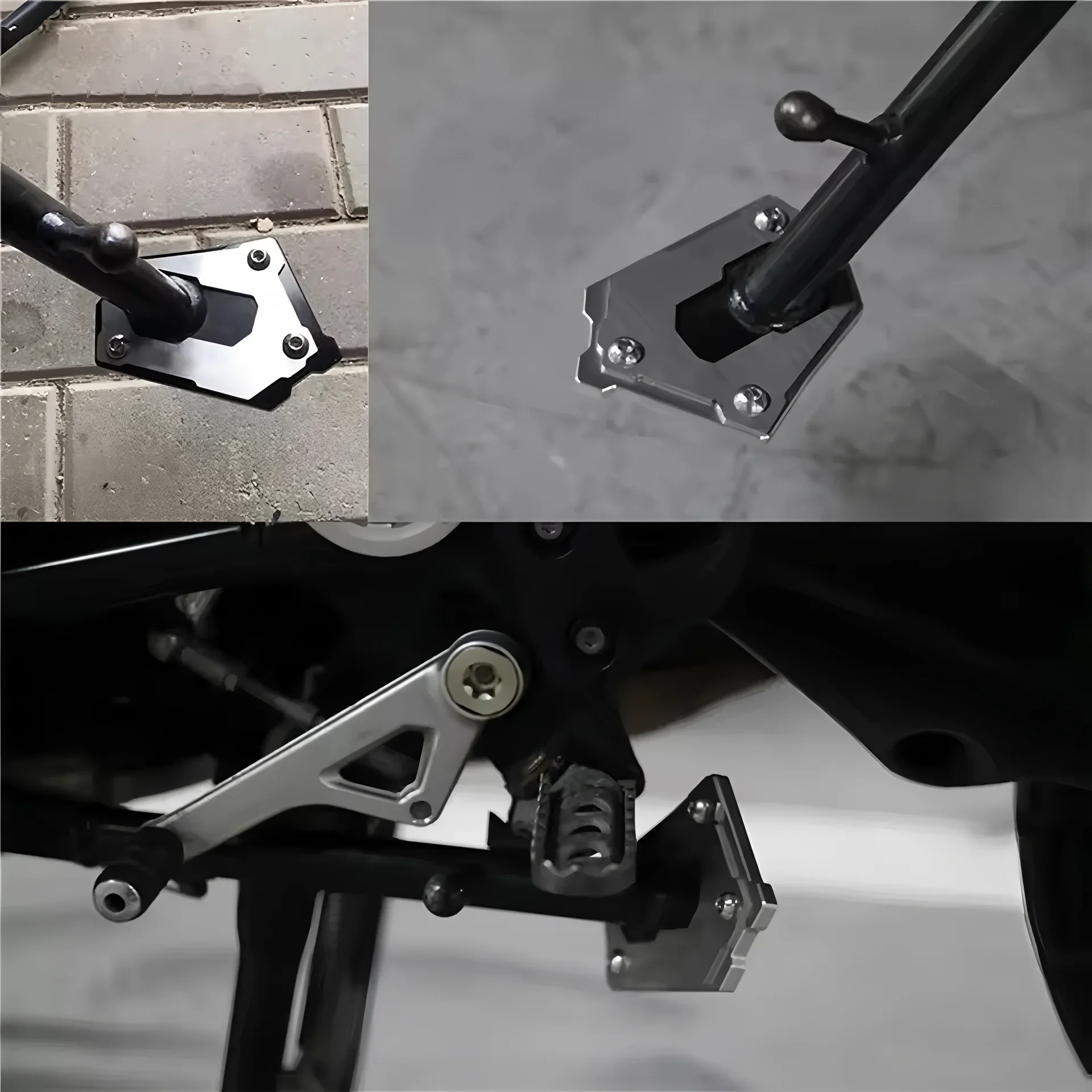 Motorcycle CNC Side Kickstand Stand Extension Plate For BMW R1200GS LC K50 R1200GS Adventure LC K51 R 1200 GS Side Stand Enlarge motorcycle kickstand extender motorcycle kickstand