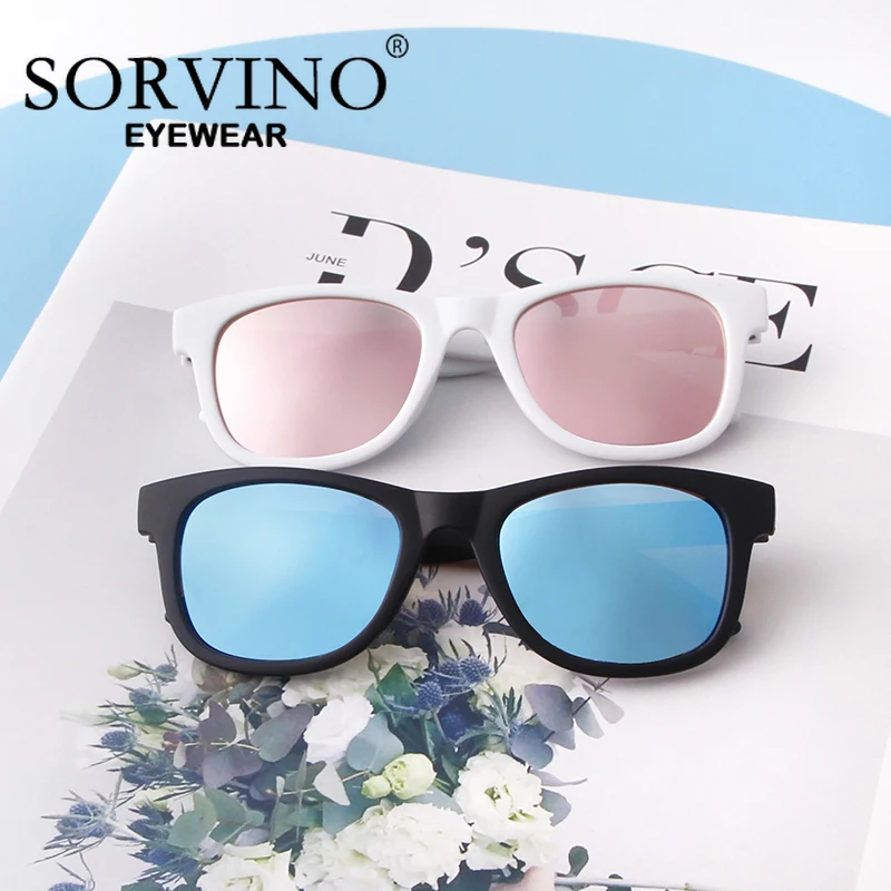 Kids Polarized Sunglasses TR90 Vintage Boys Girl Square For Children Baby UV400 Eyewear