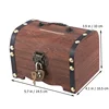 Vintage Treasure Storage Box Piggy Bank Organizer Saving Box Case with Lock for Home Retro Treasure Chest with Lock 6