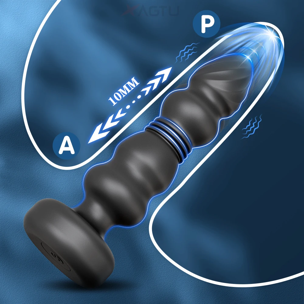Stoß Anal Perlen für Männer Prostata-massagegerät Frauen Butt Plug Anal Vibrator Anal Kugeln Weiche Silikon Masturbator Erwachsene Sex Spielzeug