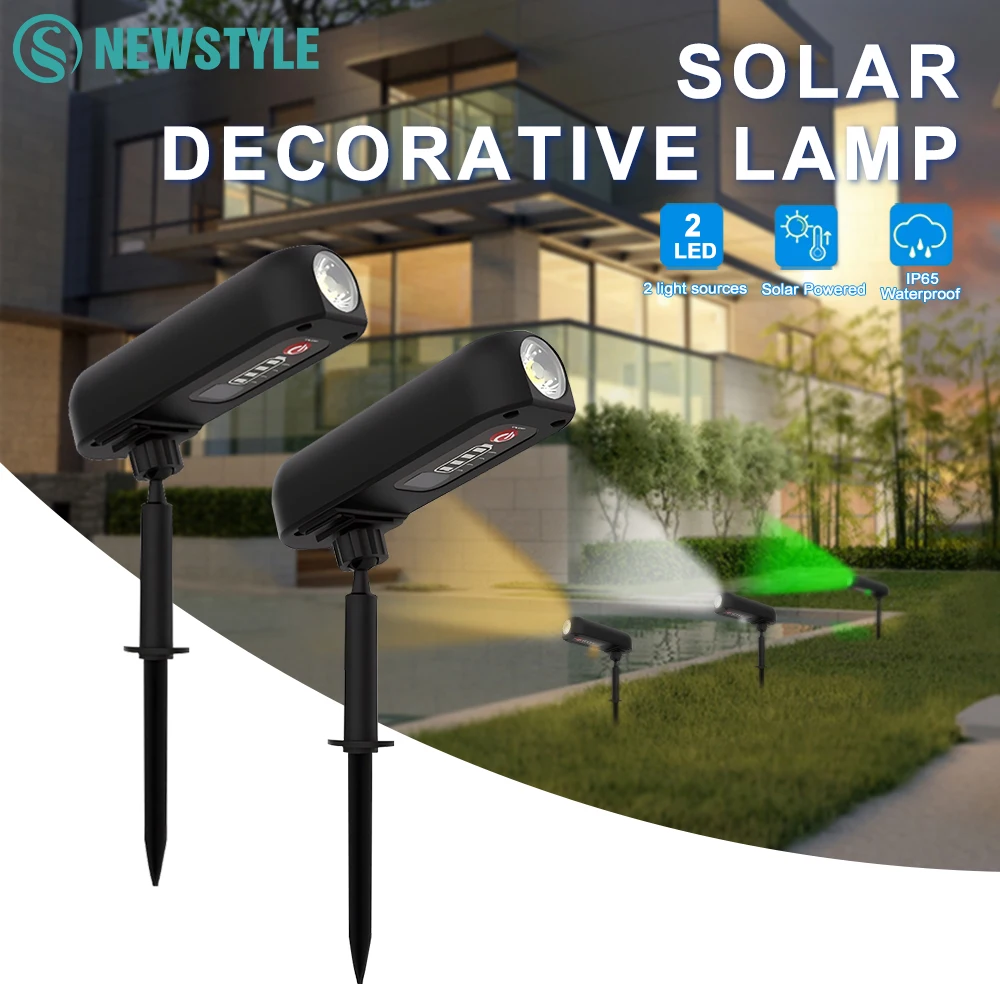Luces De Jardin Solares Exterior NATPOW Foco Solar Exterior Para Jardín, Luces Led Exterior Solares 2 En 1, Luz Solar Jardin Impermeable IP65, Foco Solar Auto-ON/OFF Para Árboles, Patio, Sendero De Jardín