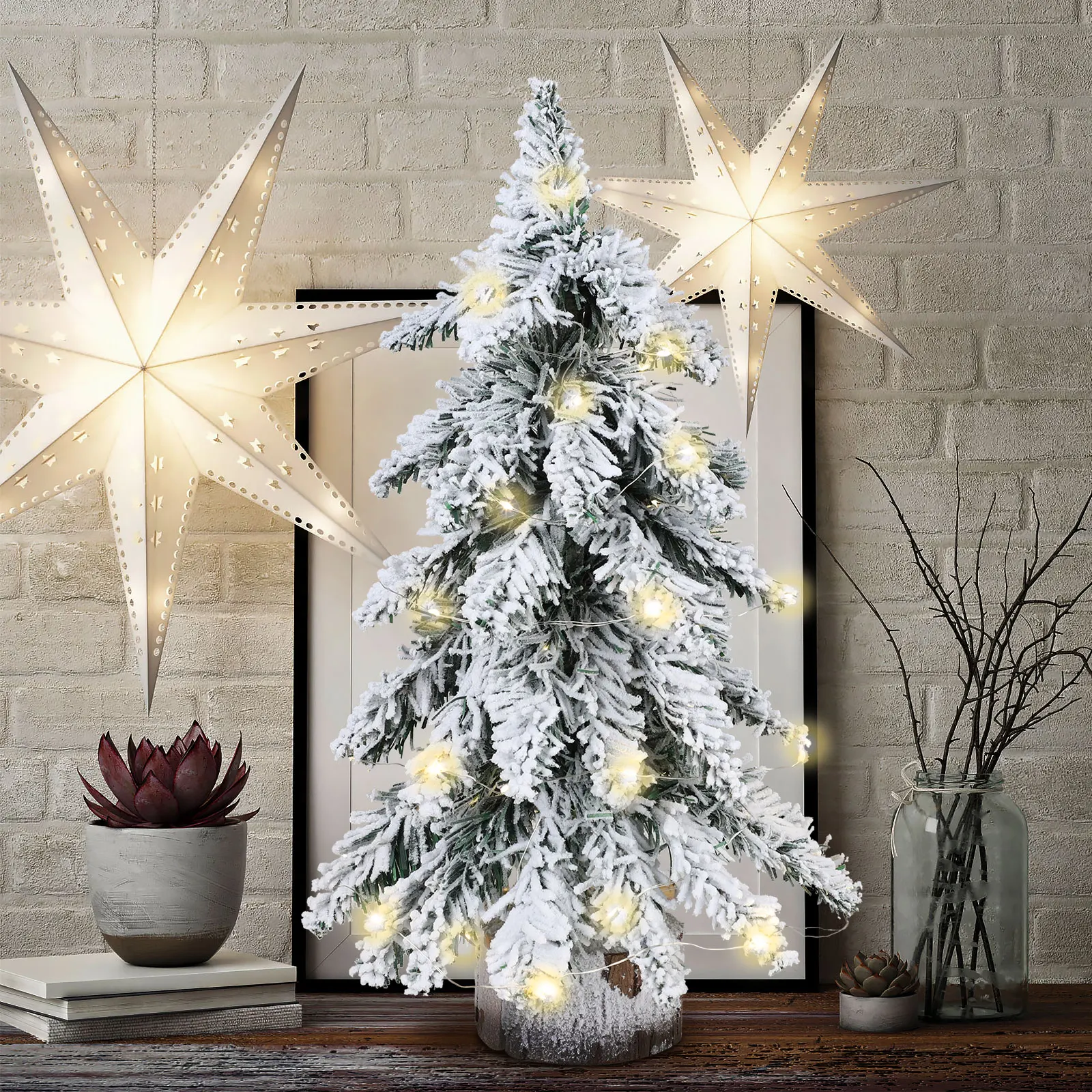 45cmLEDMiniArtificialChristmasTreeTabletopXmasDecoration