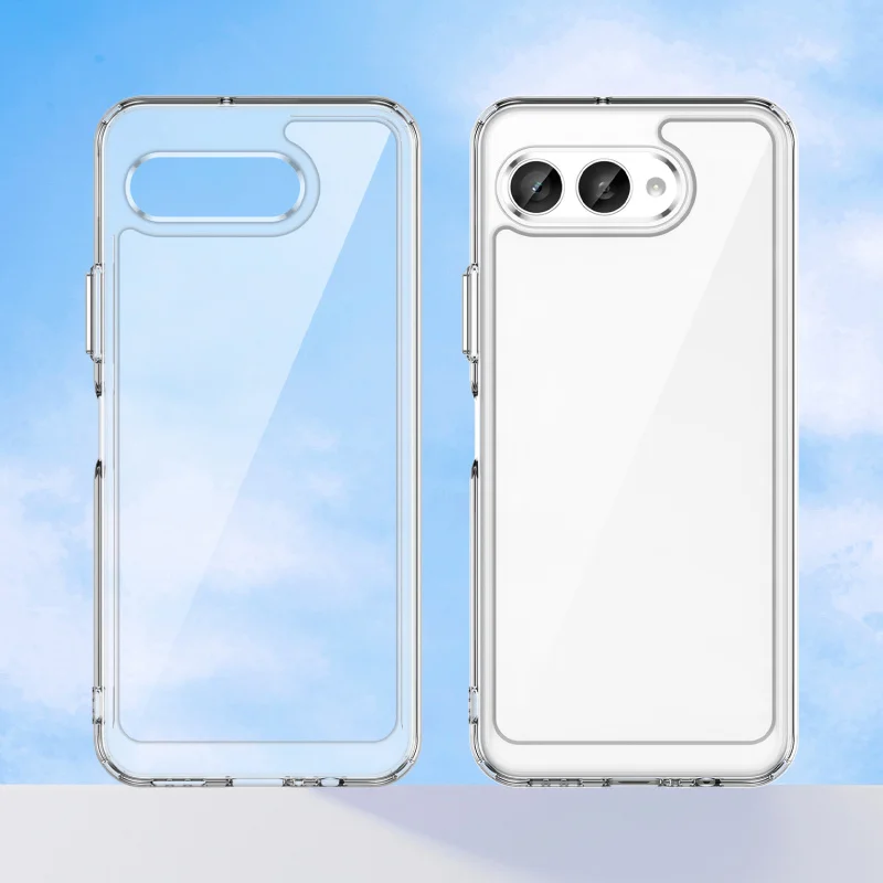 Acrylic Transparent Anti-Shock Hard Case - Clear TPU+PC Plastic Cover