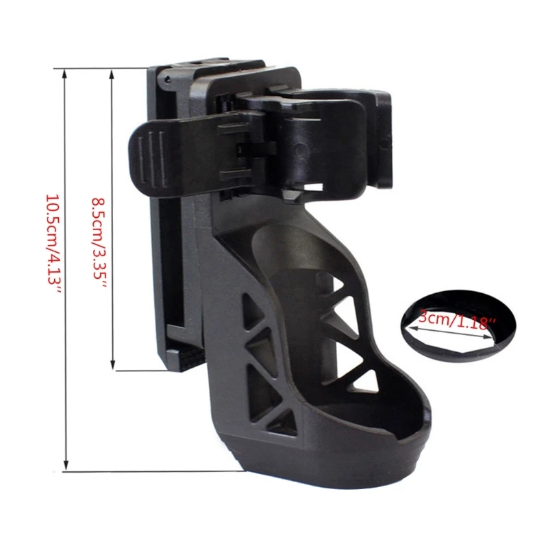 Tactic Flashlight Holsters 360 Degrees Rotatable Flashlight Cover Case with Leve 6