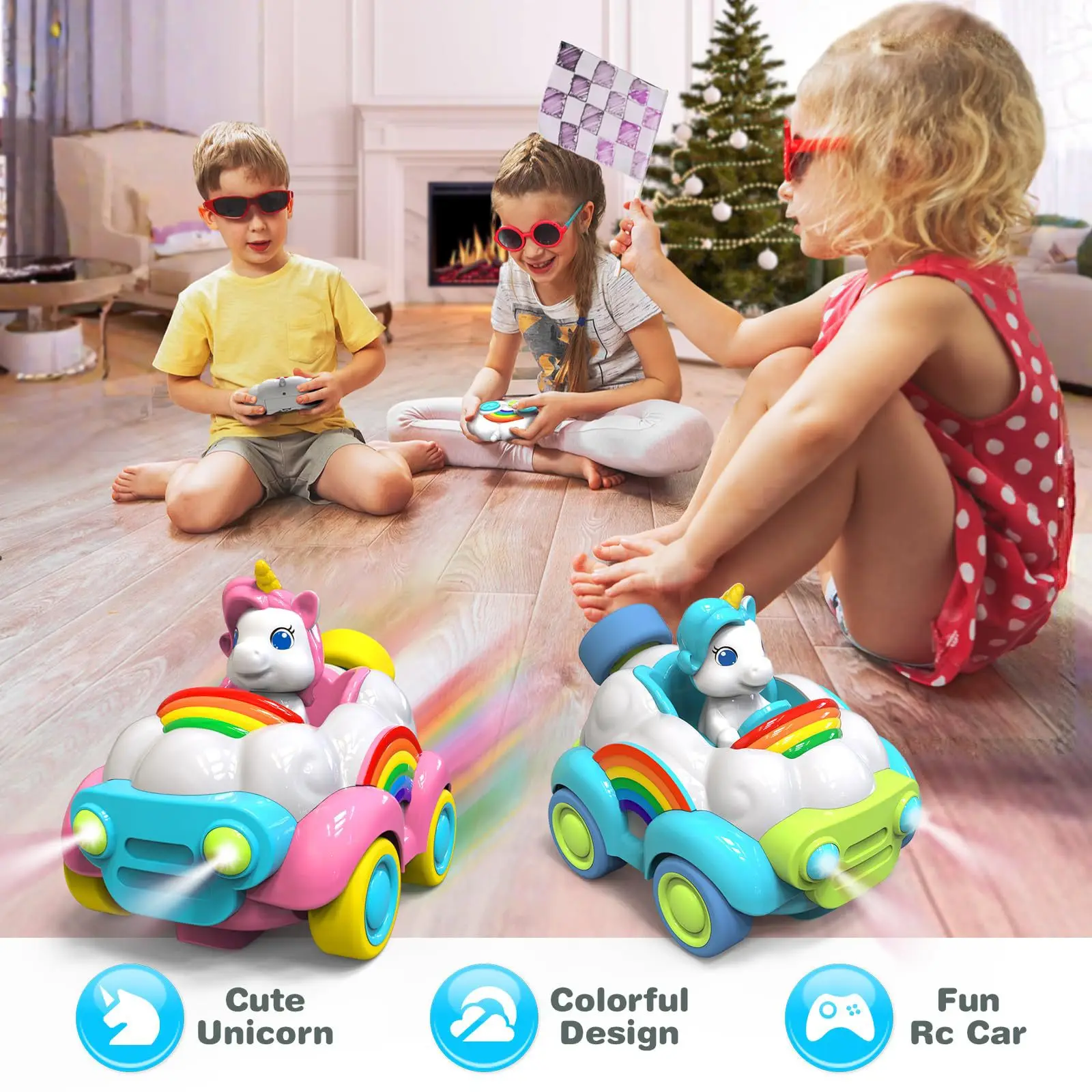 Unicorn Toy Car Toys For Toddler Girl Pink Unicorn RC Car For Girl