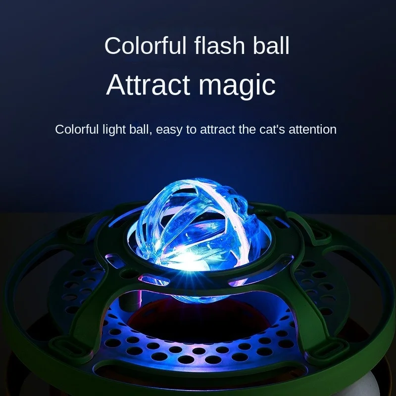 

Интерактивный мяч для кошек, игрушки «сделай сам», складной вращающийся круг для кошек, игрушка для кошек, устойчивая к укусам, игрушка для котят, товары для домашних животных