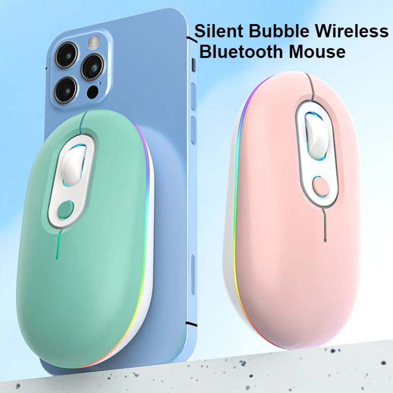 Wireless Bluetooth Mouse Portable Silent for Laptop APPle Mac Book Air Pro Rechargeable Glowing mouse Mute Gaming Mouse gaming mouse wireless mouse wireless gaming mouse