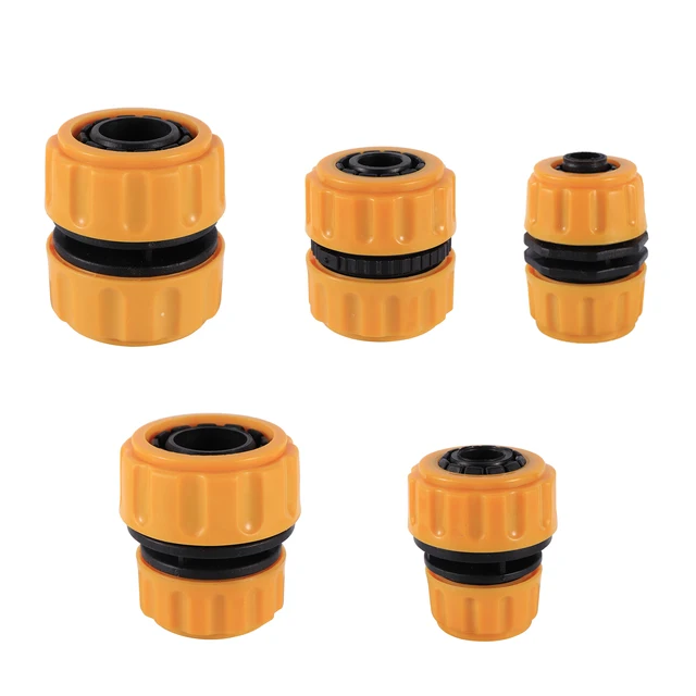 Quick Water Connector 1/2" 5/8" 1" Water Pipe Fast Connecting Joint Hose Tubing Repair Coupler Garden Irrigation Faucet Adapter 6