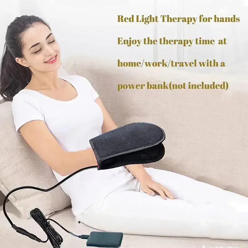 660& 850 nm Red & Infrared Light Therapy Glove
