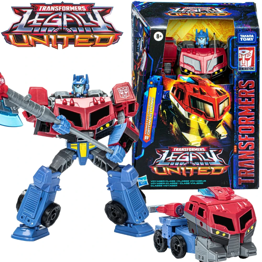 Фото В наличии Transformer Legacy United Voyager анимационная Вселенная Optimus Prime экшн-фигурка Модель Игрушка коллекция хобби подарок №1