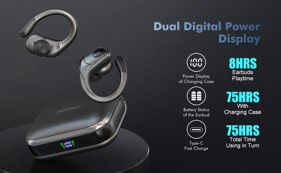 GREATWALL TWS Wireless Bluetooth Earphones